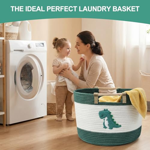 Panier de rangement coton tissé multifonctionnel cadeau bébé idéal - 3