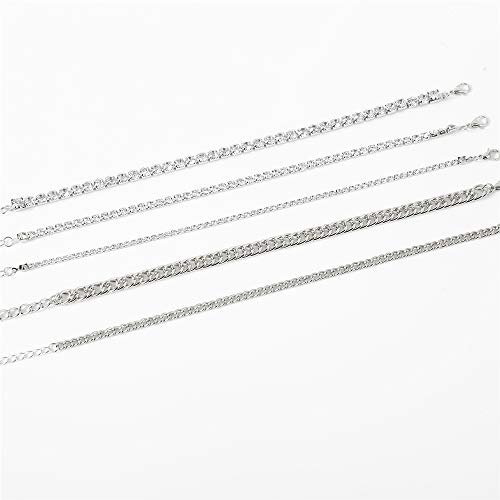 Kelistom Cuban Link Rhinestone Tennis Anklet Set For Women Teen Girls, 18K Gold Or White Gold Plated Chain Ankle Bracelets For Women With Extension #TOP5