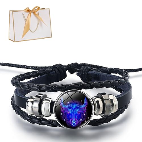 Zodiac Signs Spirit Bracelet, Spiriletta Pulseras Amuleto Espiritual, Spiritual Bracelets, Zodiac Jewelry for Constellation Lover, Birthday Jewelry Gifts for Women/Men - Main Image