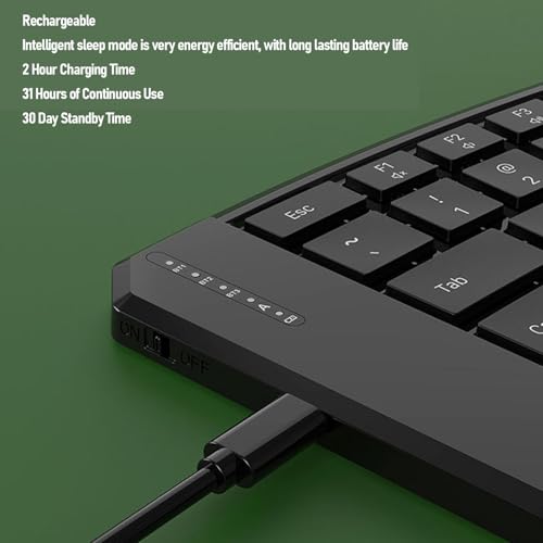 Clavier pliable ergonomique de haute précision pour OS X et Android