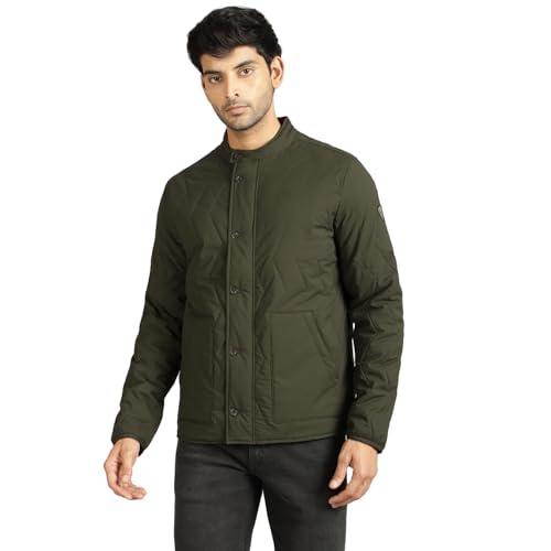Image of Royal Enfield Legacy Pro Mild Quilted Jacket(Size:XL)-JKA240001-OLIVE