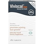 Viviscal Men’s Hair Growth Supplements for Thicker, Fuller Hair | Clinically Proven with Proprietary Collagen Complex | 180 Tablets – 3 Month Supply