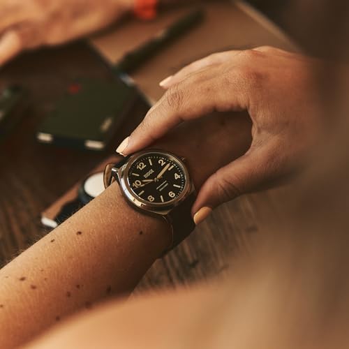Image of Ridge Titanium Field Watch 40mm | Miyota 9039 Automatic Movement | Durable Watch for Men with 200 Meter Water-Resistance and Interchangeable Straps