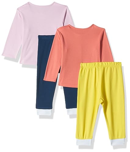 Image of Amazon Brand - Jam & Honey Baby-Boys and Girls 100% Soft & Pure Cotton Long Sleeve Tee with Jogger - Unisex Clothing Set