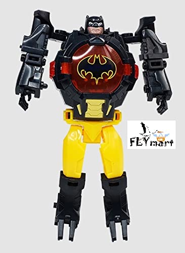 FLYmart BATHERO Man Action Figure Toy of Dark Night Super Comic Hero | Dream Hero Robot towatchToy Special Kind of Play & Fun Convert to DigitalWatch for Little Kids| Cool Play Thing 2 in 1