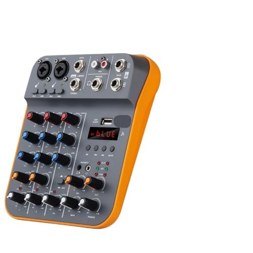 Table de mixage audio DJ avec réverbération, alimentation 48V et interface USB pour PC