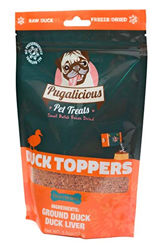Pugalicious-Pet-Meal-Toppers-for-Dogs-and-Cats-35oz100g-1-Bag-Freeze-Dried-100-Duck-Meat-and-Liver-No-Added-Preservatives-All-Natural-Dog-and-Cat-Food-Toppers Pugalicious Pet Meal Toppers for Dogs and Cats 35oz100g 1 Bag Freeze Dried 100 Duck Meat and Liver No Added Preservatives All Natural Dog and Cat Food Toppers
