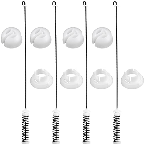 Updated W10780045 Washer Suspension Rod Kit 4pcs by Funmit Compatible with Whirlpool Kenmore Amana Maytag Models WTW4800BQ1 NTW4516FW2 11020102310 NTW4516FW0 NTW4516FW1 W10537442