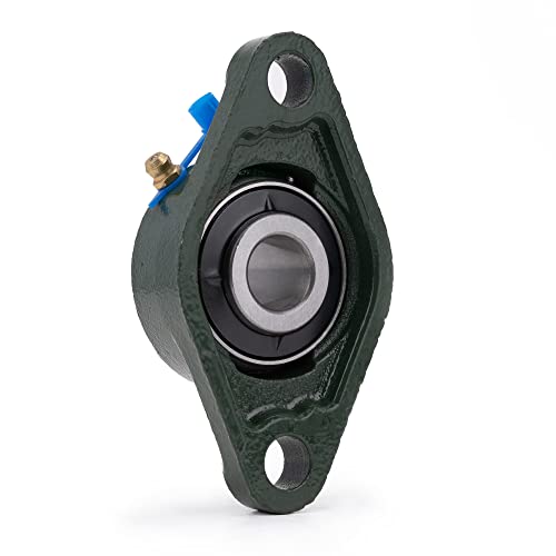 Image of XIKE 2 Pcs UCFL203-11 Bore 11 /16 inch Pillow Block Flange Mounted Ball Bearings.