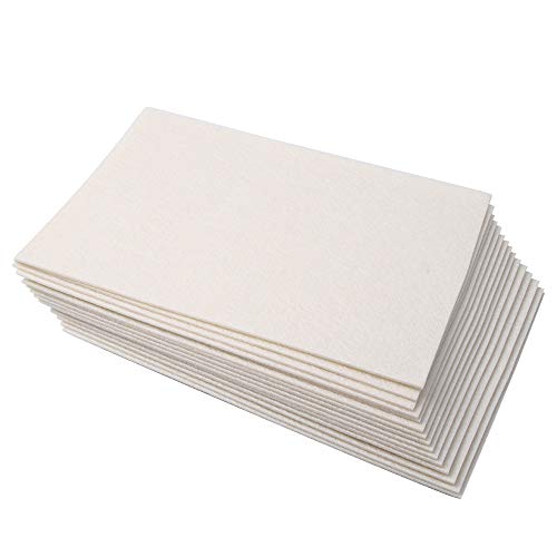 Polyester Felt Sheet Stiff 15 Sheets 20 x 30 cm(7-7/8 X 11-7/8 in 5/64 in Thick) (Ivory)