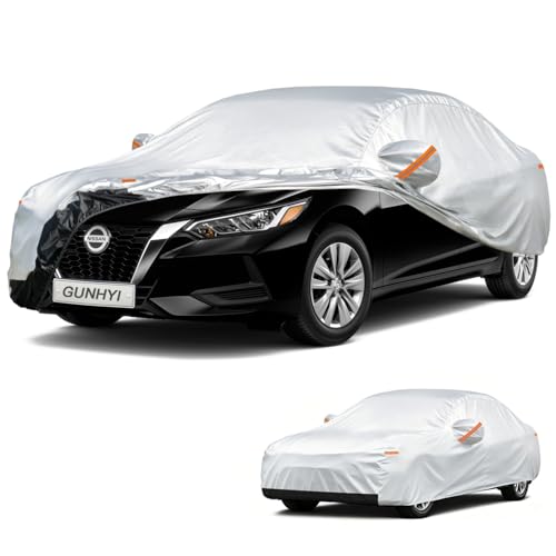 Image of GUNHYI Car Cover Custom Fit Nissan Sentra (2000-2025) Waterproof for Automobiles, Oxford Sun Rain Dust Snow Protection (Ships from US Warehouse, Delivery 3-8 Days)