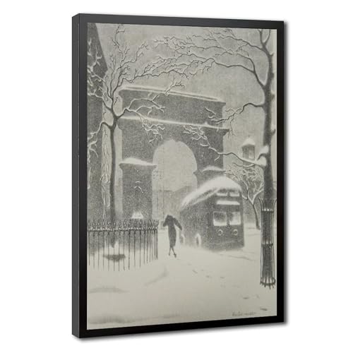 Impression sur toile Washington Arch NYC de qualité | Tableau vintage encadré