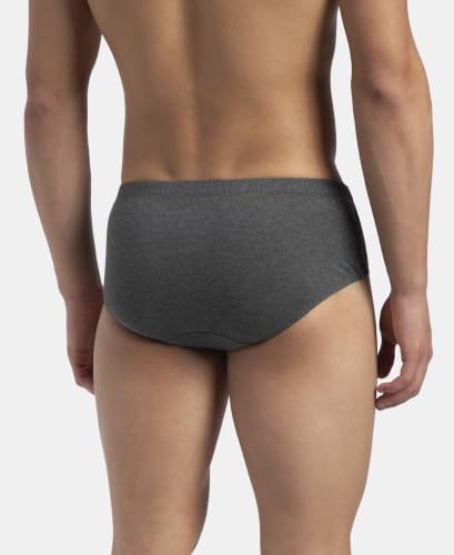 Image of Jockey 8035 Men Super Combed Cotton Solid Brief with Ultrasoft Concealed Waistband