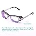 Yourga Dry Eye Relief Eyeglasses, Blue Light Blocking, Moisture Chamber Goggles with Stainless Steel Frame, Anti-Pollen, Aviod Allergens, Indoor or Outdoor for Men/Women(Silver)