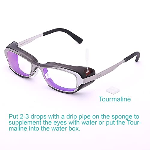 Image of Dry Eye Relief Eyeglass, Blue Light Blocking Moisture Chamber Goggles with Stainless Steel Frame Anti-Pollen&Allergens