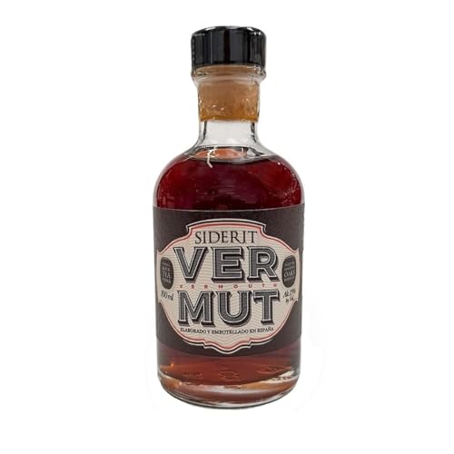 SIDERIT Vermut sin azúcares añadidos 15% Vol, 100ml - Premio Alimentos de España 2017, macerado 18 meses con hierbas, flores y envejecido en barricas de jerez. Sabor único y persistente