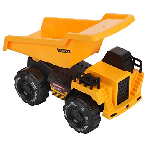 Friction Powered Construction Truck Set with Sound and Lights, Play Vehicles Tractor Set for 3 4 5 6 7 Years Old Child Kids Boys and Girls, Bulldozer, Dump, Excavator Toy - Thumbnail 4
