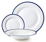 Vajilla porcelana provence 12 piezas, material porcelana, ideal para decoración y uso diario. diseñado para: comidas familiares y entretenimiento.