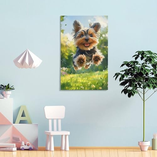 Décoration murale Yorkshire Terrier idée cadeau originale 40x60 - 4