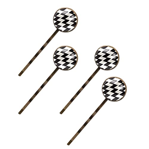 Épingles à cheveux rayées noir et beige pour vos coiffures de bureau