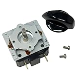 Battery Charger Timer Kit - 135 Minute with Hold Position, OEM Replacement for Schumacher 0099000094, Includes Knob and Mounting Screws, by PowerForged (697124)