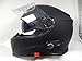 Produktbild V171 Motorradhelm Viper BluetoothHelm Motorrad-Sturzhelm Klapphelm Touren Helm mit Sonnenblende - Matt Schwarz - M