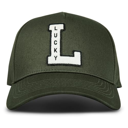 Image of Lucky Brand Snapback Hat | Adjustable | Baseball Cap | Retro | American Heritage | 5 Panel Design | Cotton Canvas