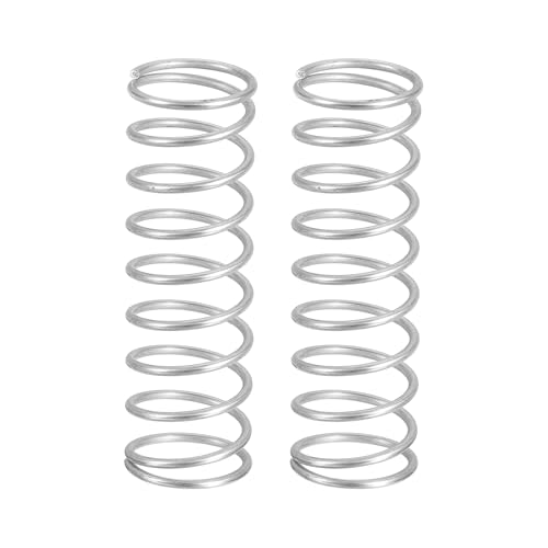 uxcell 2Pcs Compression Springs, 1.2mm Wire Dia. x 15mm OD x 50mm Length