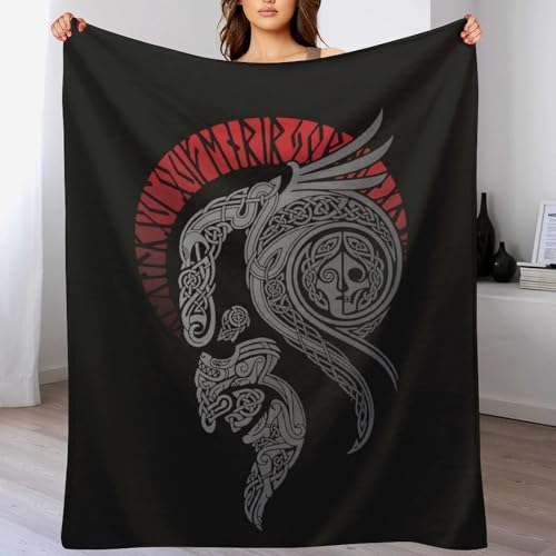 Manta vikinga Myth para tapar el sofá y abrigarse en el salón 2