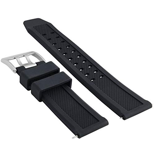 23Mm Rubber Watch Band Strap Compatible With 46Mm Luminox F-117 Nighthawk - 6402.Bo Watch #TOP1