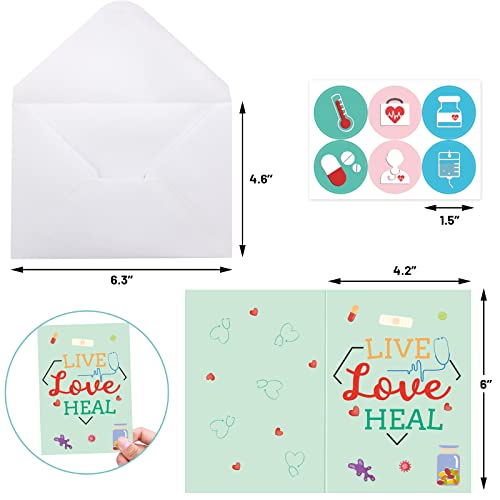 Medical Thank You Cards For Nurses Doctors Medical Appreciation Cards Healthcare Workers 36 Pack Nurses Week Cards Thank You Doctor Cards With Envelopes And Stickers #TOP2
