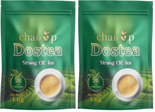 Image of Chaizup Premium Dostea CTC Tea - 1 kg | Loose Leaf Tea | Loose Leaf Blend for Authentic Flavours & Perfect Brew | 1kg (Pack of 2)