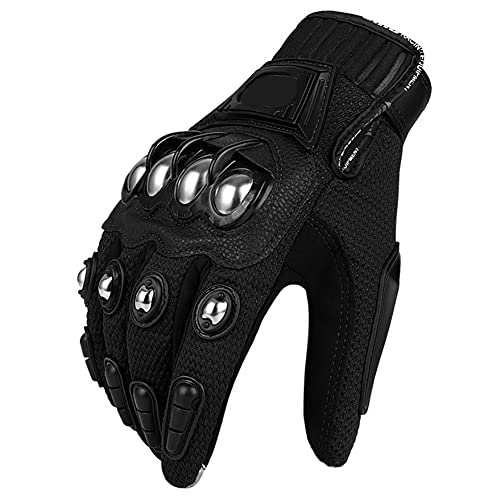 JIEKAI Outdoor Glove Steel Knuckle Motorcycle Motorbike Powersports Racing Textile Safety Gloves