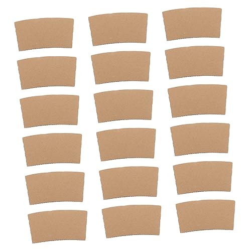 NIYANGLE 100Pcs Heat Resistant Paper Cup Sleeves Non Slip Protective Covers for Tea and Cups Durable Skid Design for Home and Events