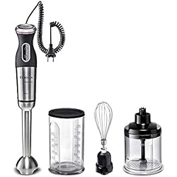 Batidora Bosch Msm88160 Bosch MSM88160 MaxoMixx Batidora de mano con accesorios, 800 W, color negro antracita