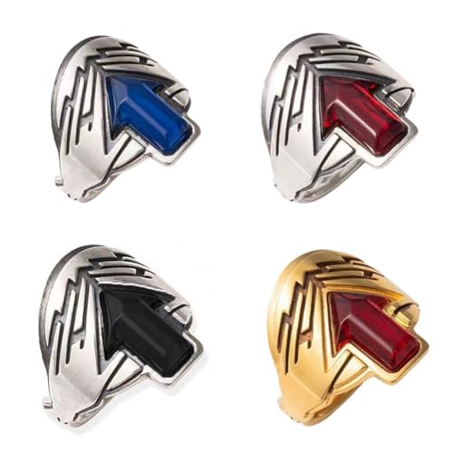 FAMENG 仮面ライダーガッチャード 一ノ瀬 宝太郎 黒鋼スパナ 銀杏 蓮華 九堂りんね 指輪 リング コスプレ道具 調節可能 変身 錬金アカデミー アニメグッズ アクセサリー 贈り物 記念品 誕生日 プレゼント (B)