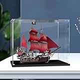 AZIZAT Vitrina de acrílico transparente a prueba de polvo. Caja de exhibición para Lego Piratas del Caribe 4195 Kit de construcción coleccionable (sólo caja de almacenamiento) (3 mm)