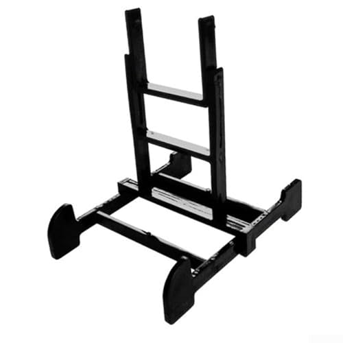 Caballete de exhibición transparente, soporte para marco de fotos, soporte para libros, altura ajustable, 9,5-12,5 cm, ancho 9,5 cm, para platos de 6-10 pulgadas, decoración del hogar (negro)