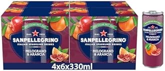 San Pellegrino Italian Sparkling Drinks Pomegranate & Orange 4x6x330ml