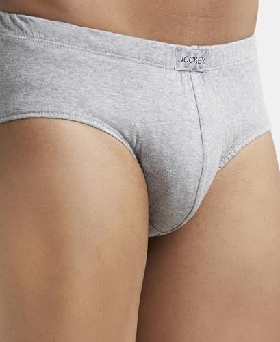 Image of Jockey 8035 Men Super Combed Cotton Solid Brief with Ultrasoft Concealed Waistband (Pack of 2)