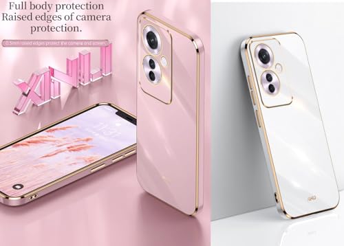WOKEZ Oppo Reno11F 5G Telefonfodral – Lyxigt Rosa Silikon Skydd