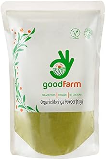 Goodfarm Organic Moringa Powder - Certified Organic, Premium Quality | Vegan | Ayurveda | Immunity Boost | Natural Vitamins,1 kg