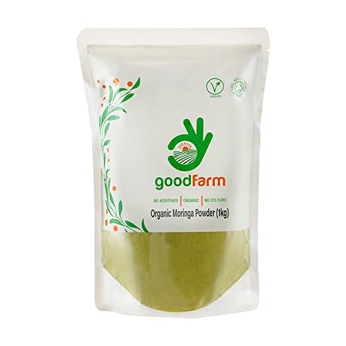 Goodfarm Organic Moringa Powder - Certified Organic, Premium Quality | Vegan | Ayurveda | Immunity Boost | Natural Vitamins,1 kg