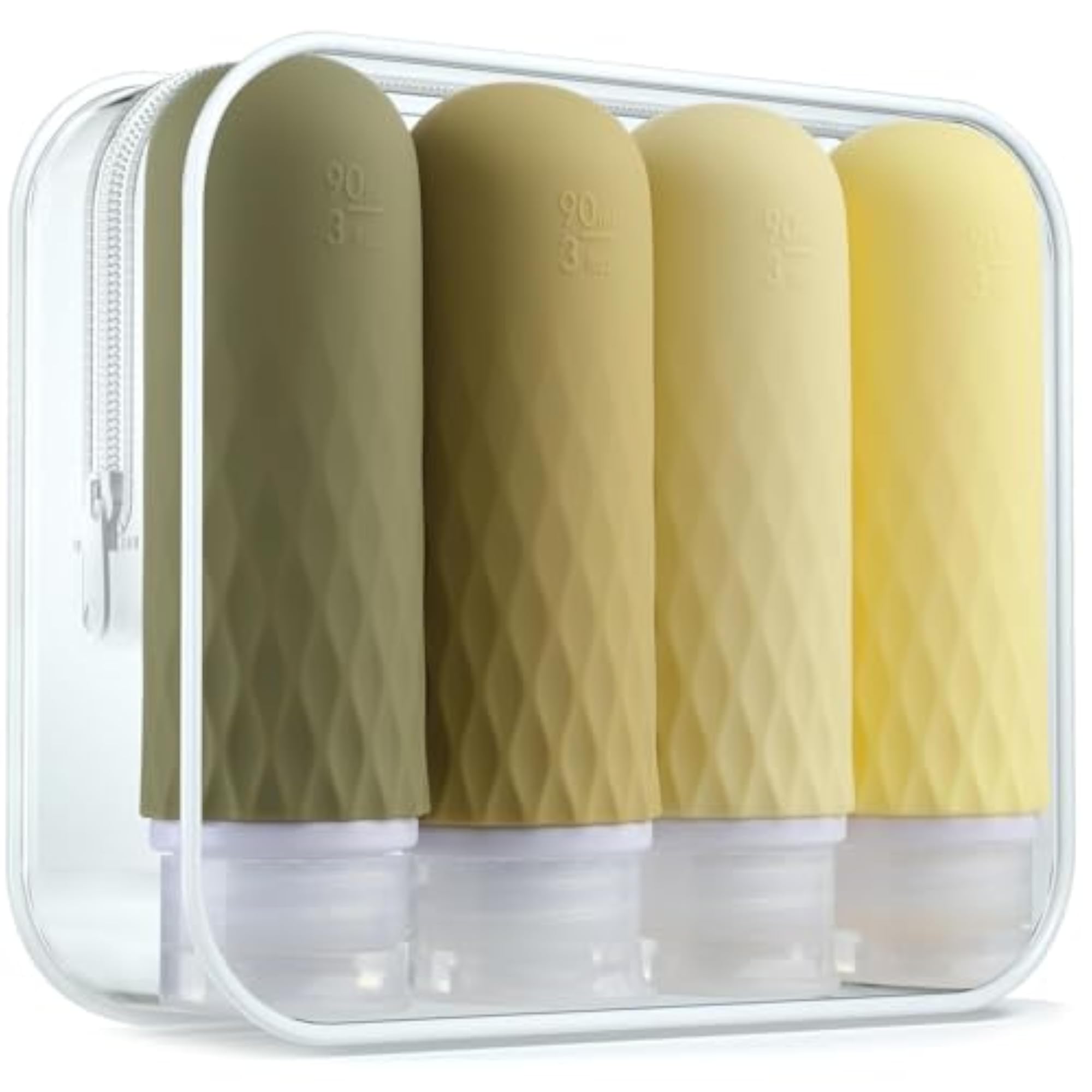 Silicone Travel Bottles Set for Toiletries, Leak-Proof