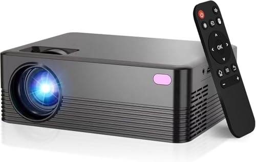 Image of ENUOSUMA Mini Projector, H5 Portable Video Projector with WiFi & Bluetooth, Movie Projector Supports 8K with Android System, Auto Keystone Correction, 40"-200" Screen Video Projector, with HDMI Cable