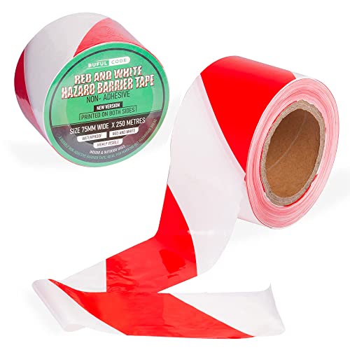BufulCode Nastro barriera non adesivo rosso e