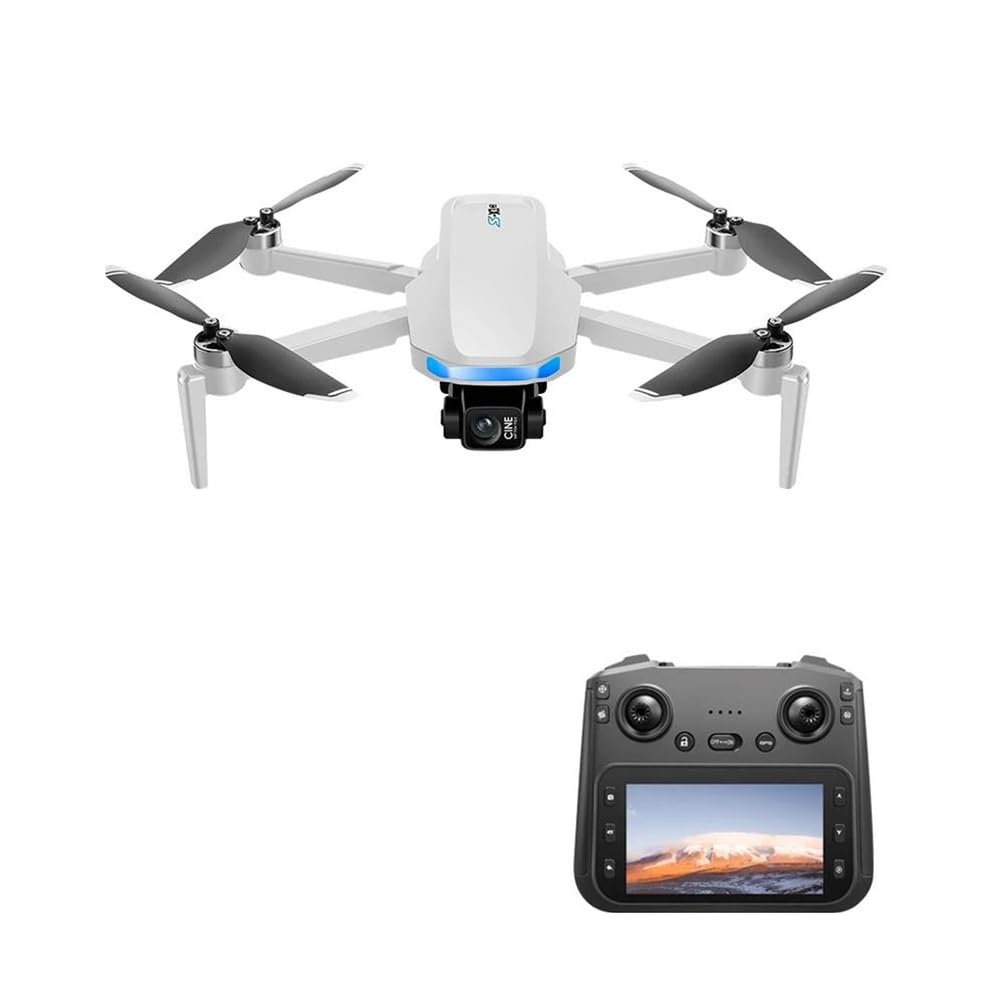 White,Triple battery,nowy dron s-x1 z ekranem, 3-osiowy stabilizator antywstrząsowy, 8k, bezszczotkowy, zdalnie sterowany quadrocopter, 5g gps, kamera 8k hd, fpv uav