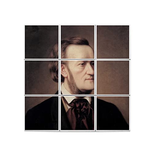 Carreaux Céramique Richard Wagner décoratifs format 45,6 x 45,6 cm pour fresque murale unique