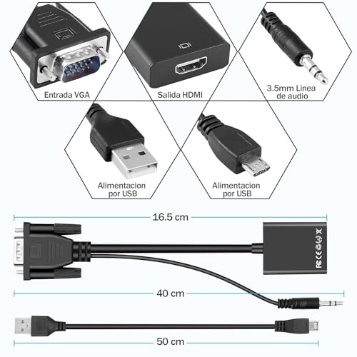Periféricos, Personal Computer convertidor vga a hdmi steren Marca TXG (2)