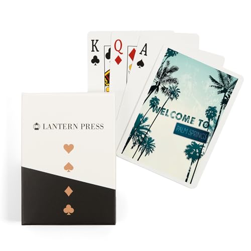 Lantern Press Palm Springs, California, 52 Naipes Póker